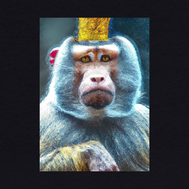 Monkey with a crown by maxcode